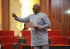 See Senator Dino Melaye's Outfit to Yesterday's AY Live