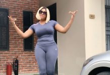 Angela Okorie Steps Out Showing Massive Cleavage