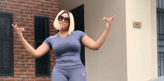 Angela Okorie Steps Out Showing Massive Cleavage