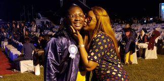 Omotola First Son, Captain E Graduates From The University