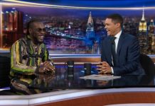African Giant, Burna Boy Shares Great Moment With Trevor Noah Of Comedy Central At The Daily Show