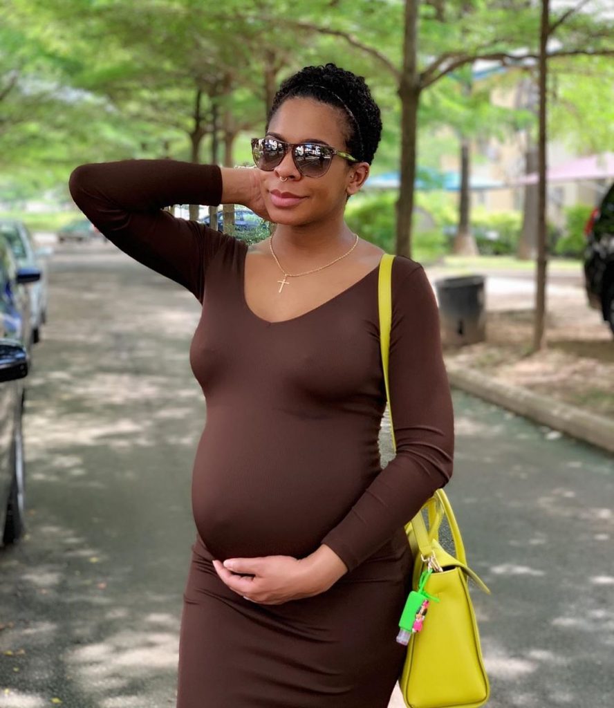 Former BBNaija Contestant, T-Boss Finally Shows Her Heavy Baby Bump
