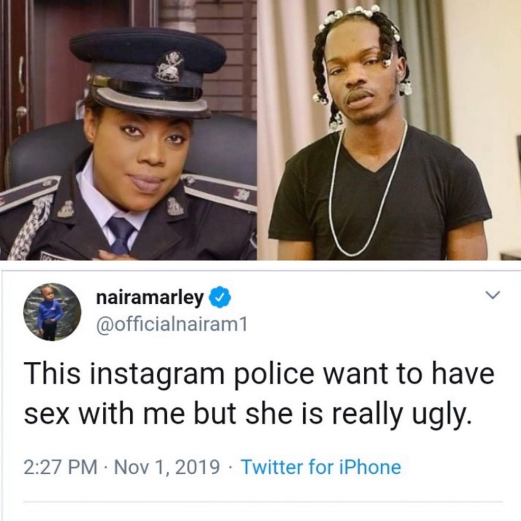 "This Instagram Police Want To Have Sex With Me But She Is Really Ugly" Naira Marley Blast CSP, Dolapo Badmus